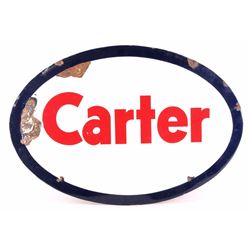 Carter Oil Company Porcelain Sign circa 1930-1950