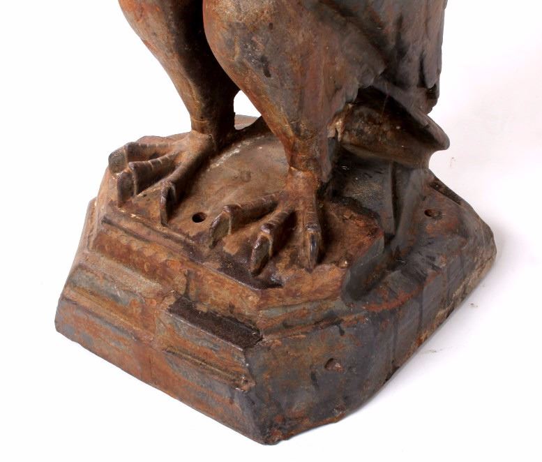 Original White Eagle Gasoline Cast Iron Statue