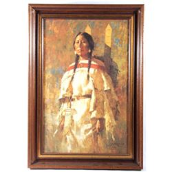 Cheyenne Mother by Howard Terpning (1927-) Giclee