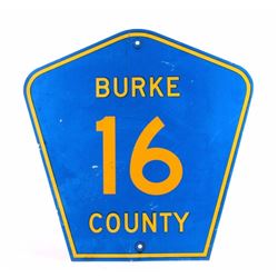 North Dakota Burke County Highway Sign