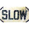 Image 2 : Montana Highway Slow Sign w/ Marble Reflectors