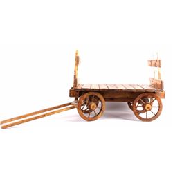 Hand Made Wooden Hay Wagon Lawn Decor