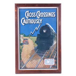 1928 Railroad Crossing Advertisement RARE