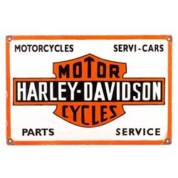 Harley Davidson Porcelain Dealer Sign