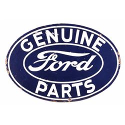 Genuine Ford Parts Double Side Porcelain Sign 1930