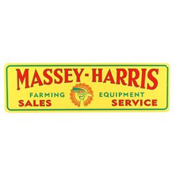 Massey-Harris Farming Equipment Porcelain Sign