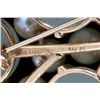 Image 8 : Exceptional Ming's Jade & Pearl 14k Gold Brooch