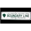 Image 1 : Yellowstone National Park Boundary Line Sign MINT