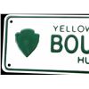 Image 2 : Yellowstone National Park Boundary Line Sign MINT