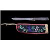 Image 2 : Chippewa Beaded Sheath & Trade Knife 19th C.