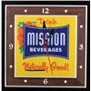 Image 2 : Mission Beverages Lighted Advertising Clock