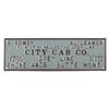 Image 1 : City Cab Tin Sign from Butte Montana