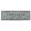 Image 1 : City Cab Tin Sign from Butte Montana