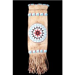 Plains Indian Beaded Pipe Bag with Star Rosette