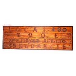 Butte Montana Labor Union Wooden Sign