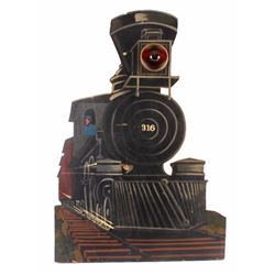 Folk Art Locomotive Display Sign
