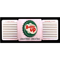 Bubble Up Diner Menu Display Board