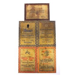 Purina Feed Dealer Brass Award Plaques 1928-30