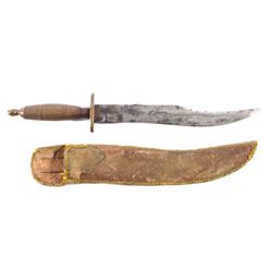 Mexican Bowie Knife & Sheath c. 1800's