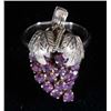 Image 2 : Edwardian 14k Gold Wine Grape Ruby Bunch Ring
