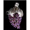 Image 3 : Edwardian 14k Gold Wine Grape Ruby Bunch Ring