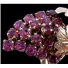 Image 9 : Edwardian 14k Gold Wine Grape Ruby Bunch Ring