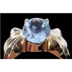 10k Gold and Aquamarine Ring