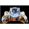 Image 1 : 10k Gold and Aquamarine Ring