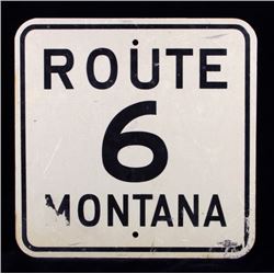 Route 6 Montana Highway Sign