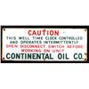 Image 1 : Continental Oil Company Porcelain Well Sign
