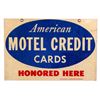 Image 1 : American Motel Credit Cards Sign