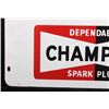 Image 8 : Champion Spark Plugs Double Sided Sign c. 1971