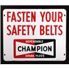 Image 9 : Champion Spark Plugs Double Sided Sign c. 1971