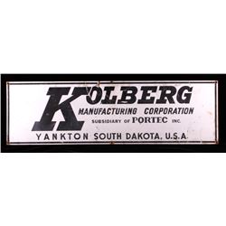 Kolberg Sign from Yankton South Dakota