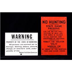 Montana Fish and Game Commission Signs