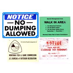 Montana Fish and Game Commission Signs