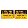 Image 1 : National Forest Boundary Line Signs