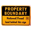 Image 2 : National Forest Boundary Line Signs