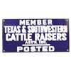 Image 1 : Texas & Southwestern Cattle Raisers Porcelain Sign