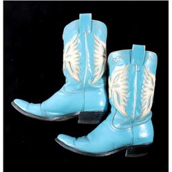 Antique Fyre Turquoise Thunderbird Cowboy Boots