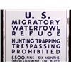 Image 3 : USDA Migratory Waterfowl Refuge Porcelain Sign