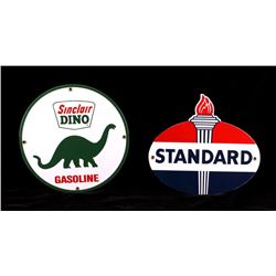 Porcelain Gas Pump Signs