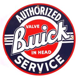 Buick Authorized Service Porcelain Sign