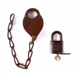 Deitz and Union Pacific Railroad Locks