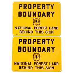 USFS National Forest Property Boundary Line Signs