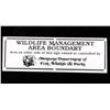 Image 1 : Montana Wildlife Management Area Boundary Sign