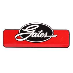 Gates Rubber Tin Embossed Sign