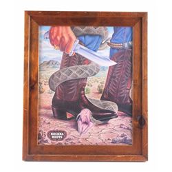 Nocona Boots Framed Advertisement