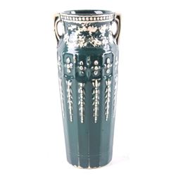 Red Wing Art Pottery Handled Vase #157