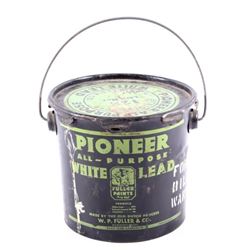 Pioneer White Lead Billings, Montana Tin Pail